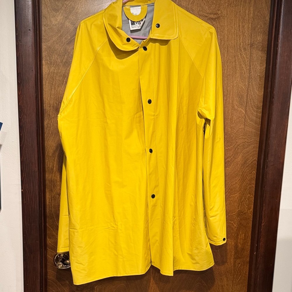 Bright Yellow Men's Raincoat